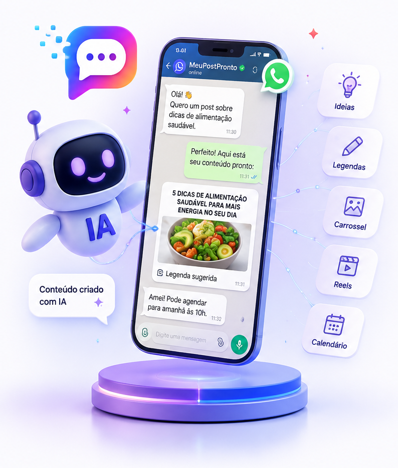 Criação de conteúdo com IA